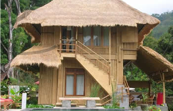 bamboo house